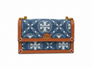 TORY BURCH T Monogram Denim Small Shoulder Bag