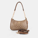 Coach Signature Canvas Teri Shoulder Bag