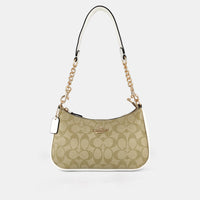 Coach Signature Canvas Teri Shoulder Bag