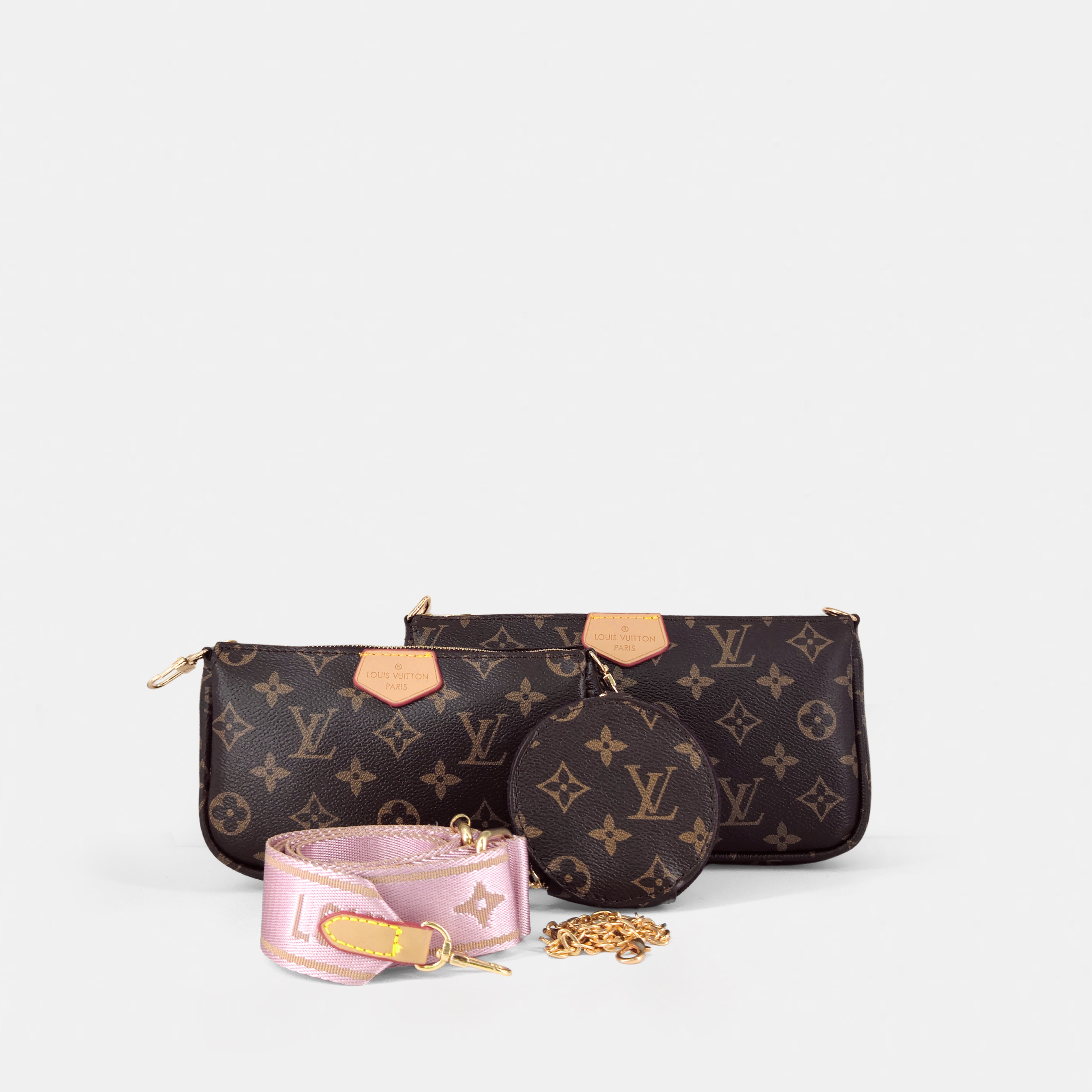 LV-Inspired Monogram Crossbody Bag (Premium Model)