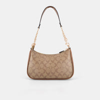 Coach Signature Canvas Teri Shoulder Bag