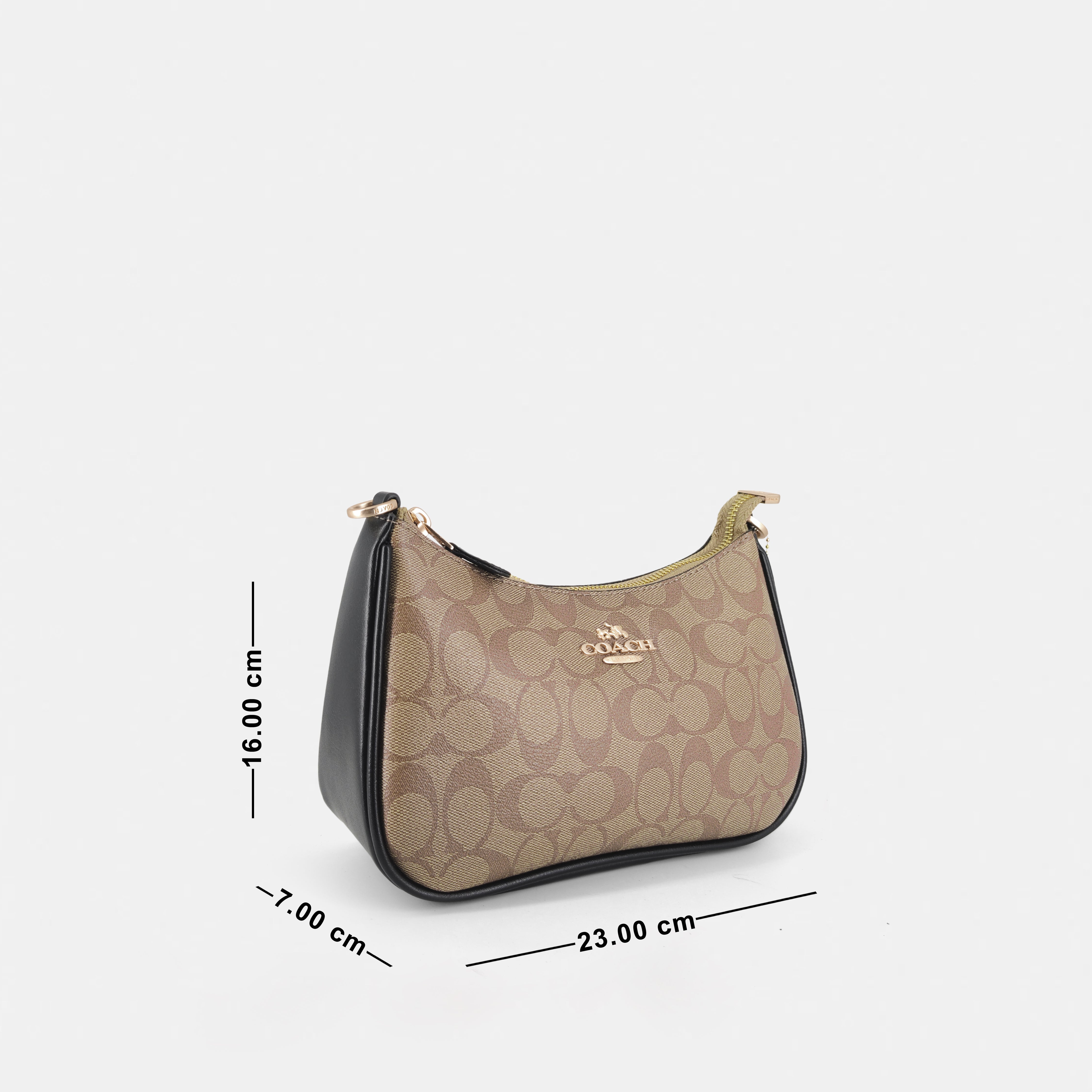 Coach Signature Canvas Teri Shoulder Bag
