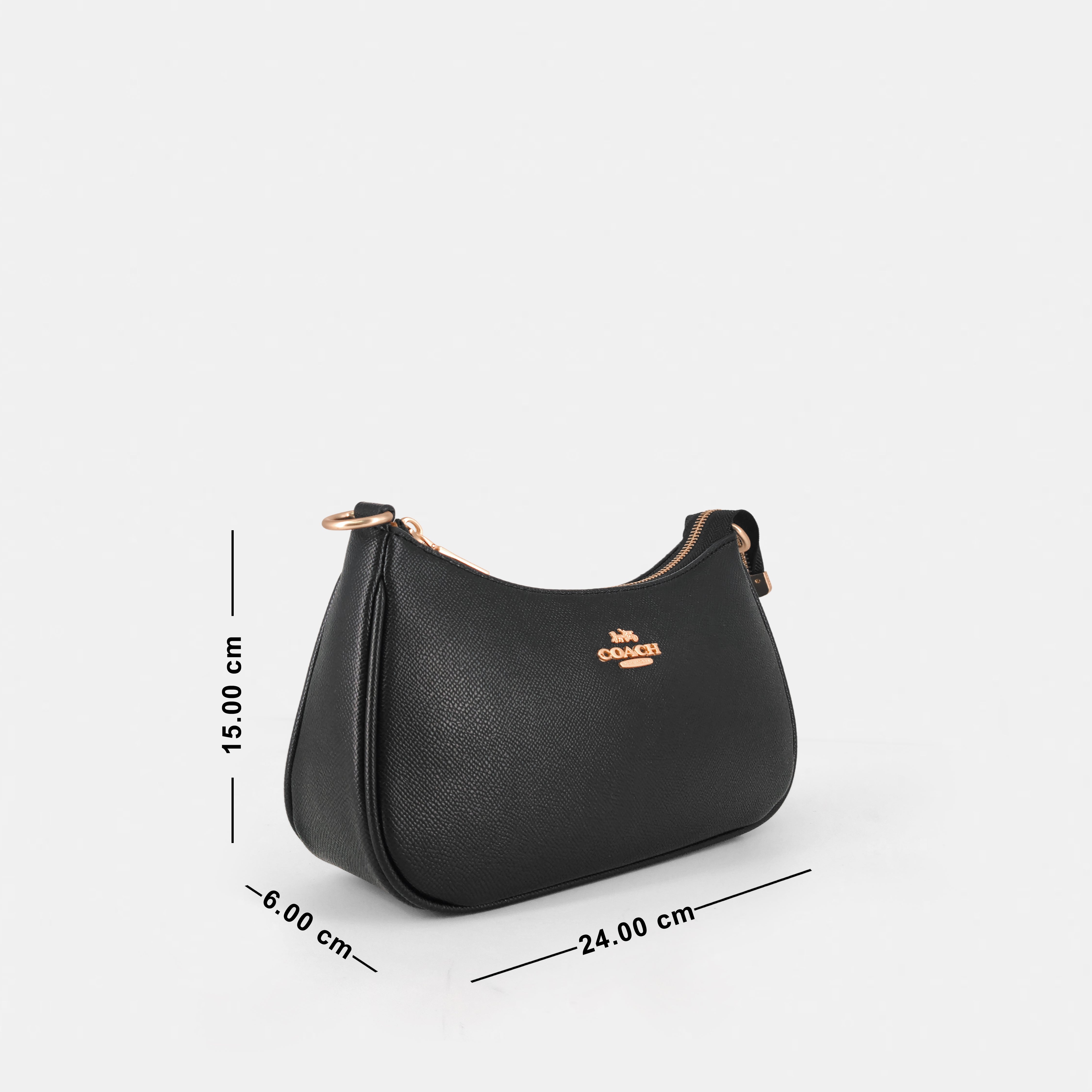 Coach Teri Shoulder Bag with distinctive cherry charms and a matching detachable pouch. (Premium Model)