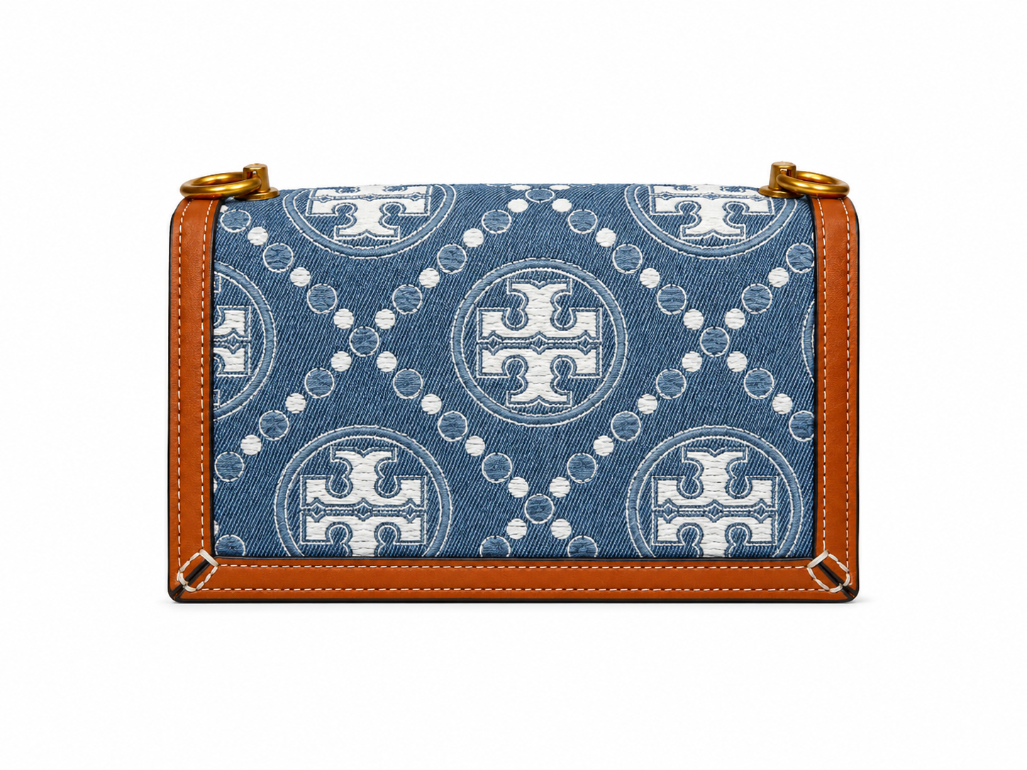 TORY BURCH T Monogram Denim Small Shoulder Bag