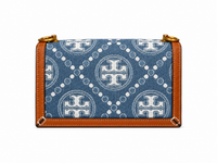 TORY BURCH T Monogram Denim Small Shoulder Bag