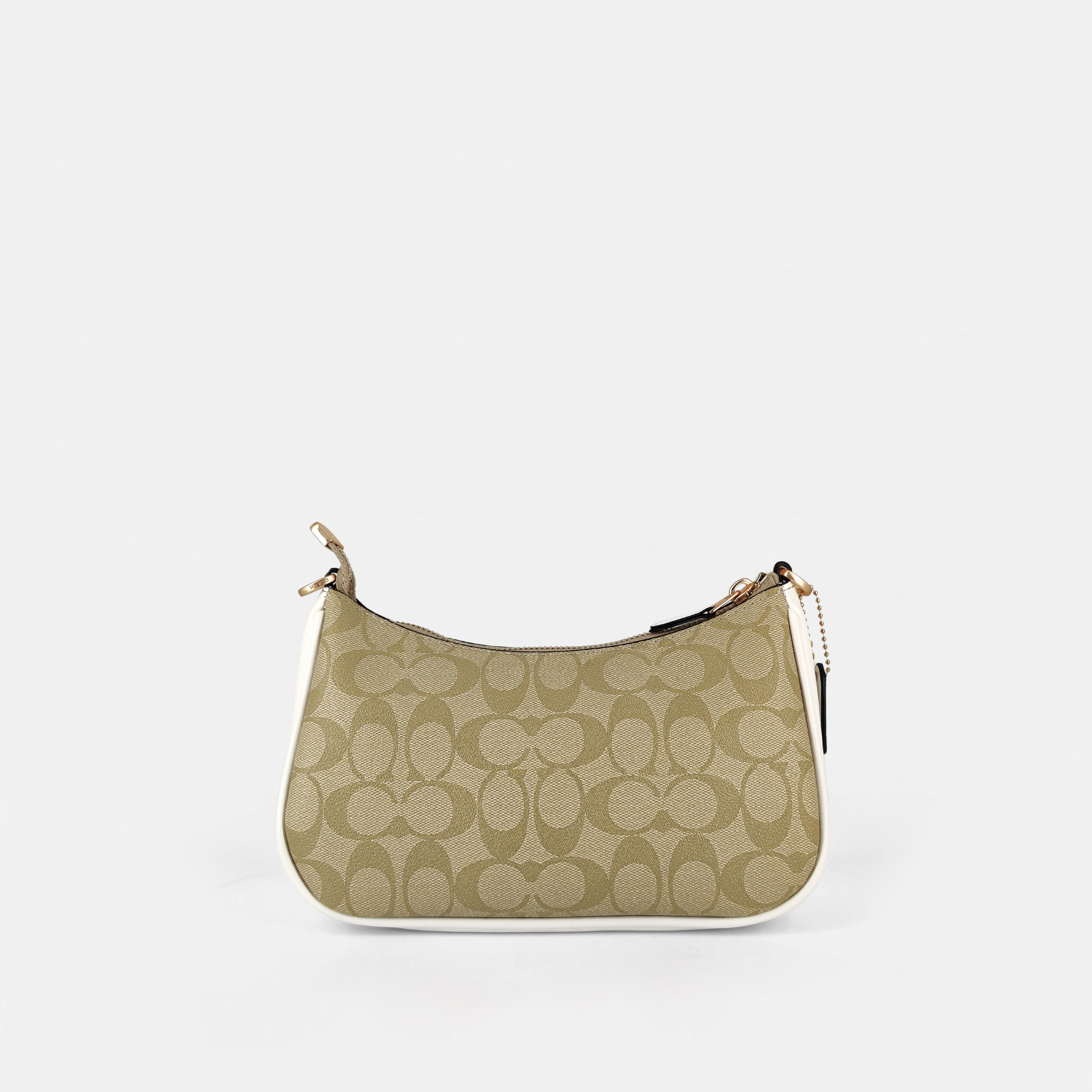 Coach Signature Canvas Teri Shoulder Bag