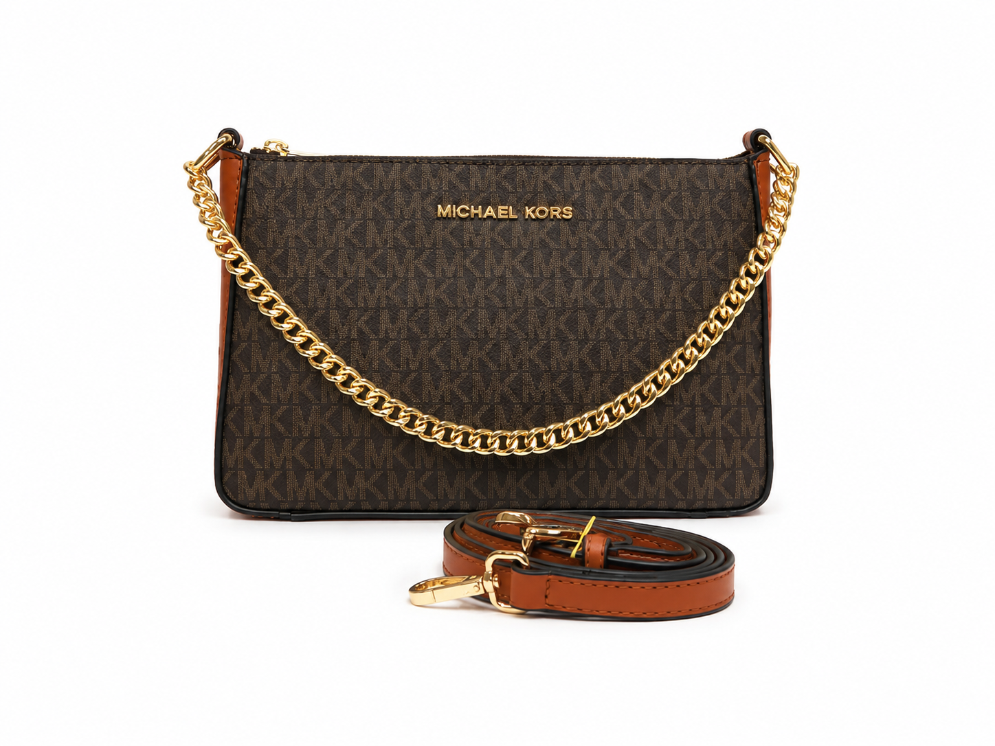 M- K Medium Signature Logo Convertible Crossbody Bag