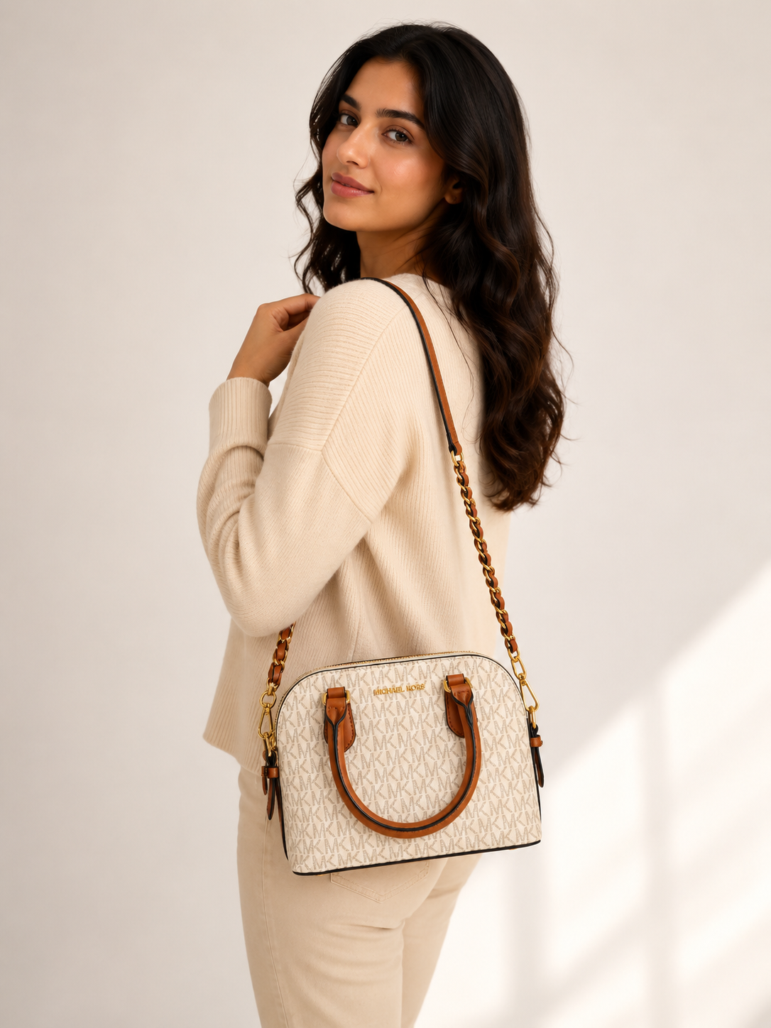 M-K Veronica Extra-Small Saffiano Leather Crossbody