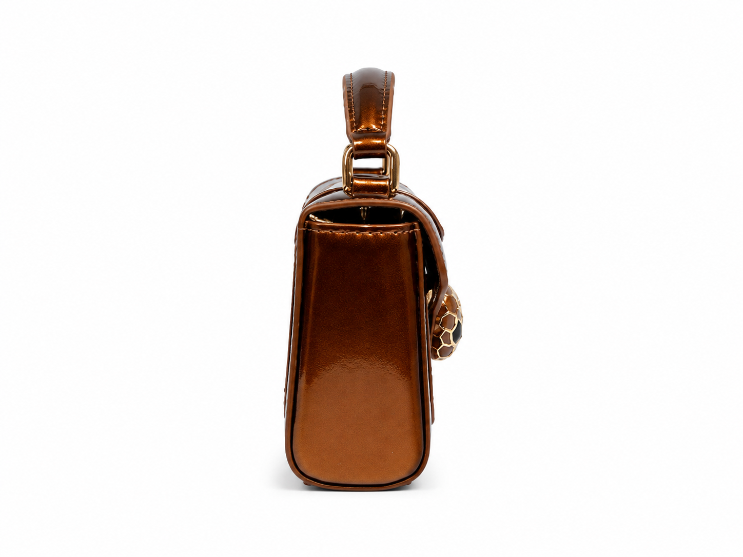 Bulgari Calfskin Serpenti Forever Crossbody Bag Brown