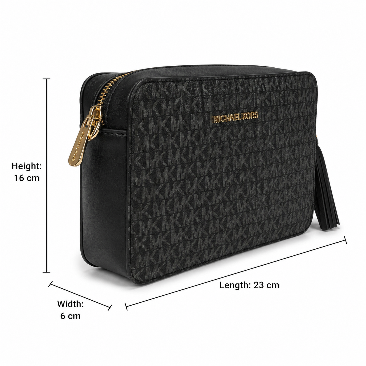 MICHAEL KORS Jet Set Medium Logo Crossbody Bag with Tassel