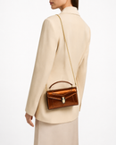 Bulgari Calfskin Serpenti Forever Crossbody Bag Brown