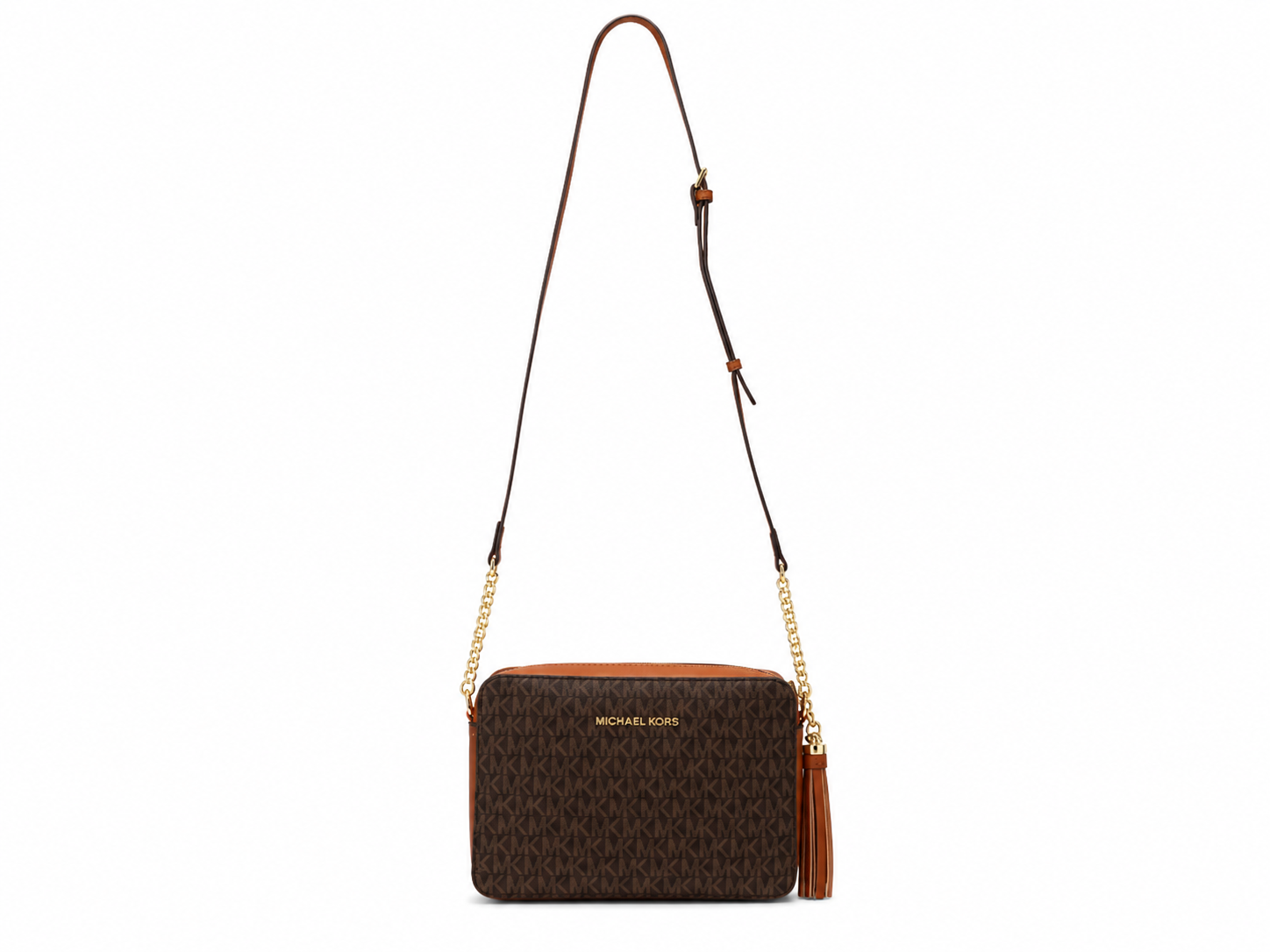 MICHAEL KORS Jet Set Medium Logo Crossbody Bag with Tassel