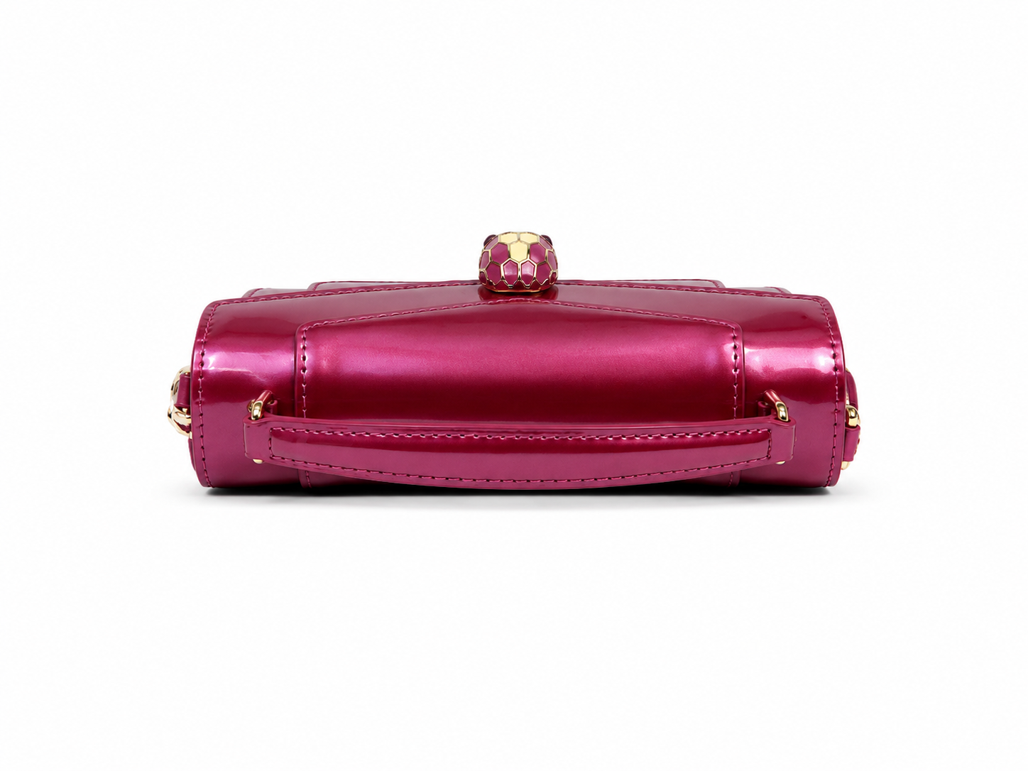 Bulgari Calfskin Serpenti Forever Crossbody Bag Pink