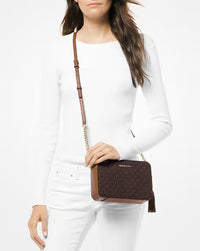 MICHAEL KORS Jet Set Medium Logo Crossbody Bag with Tassel