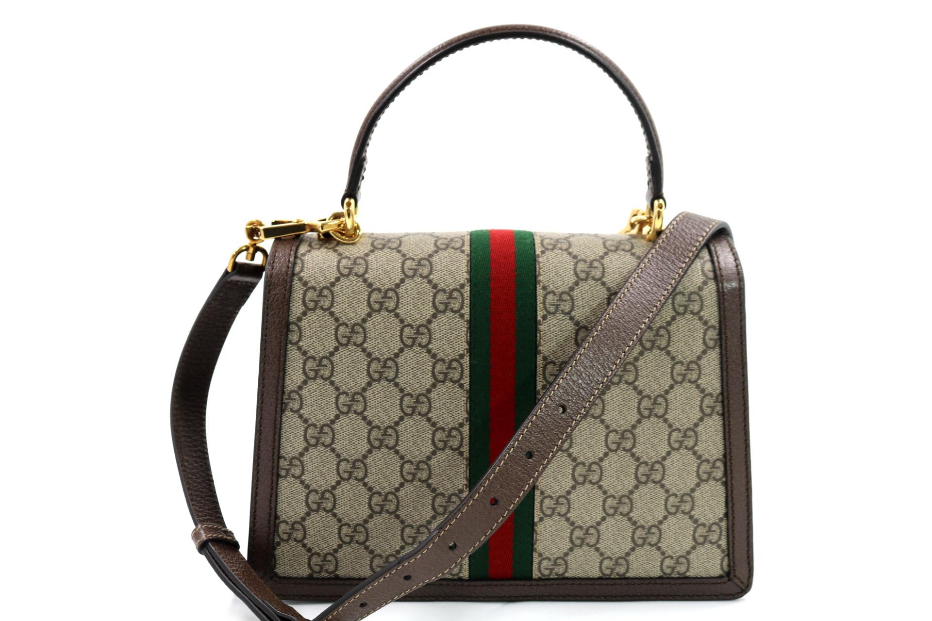GUCCI - Small Ophidia Gg Supreme Top Handle Bag
