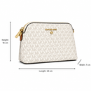 M - K - White Women Sling Bag