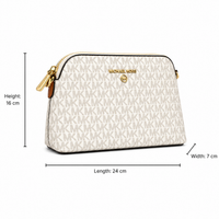 M - K - White Women Sling Bag