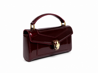 Bulgari Calfskin Serpenti Forever Crossbody Bag Wine Red