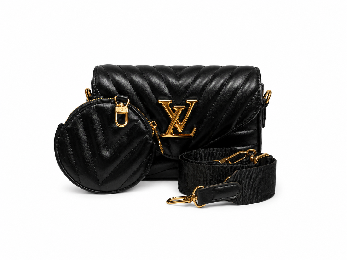 Louis Vuitton Pre-Owned New Wave Multi Pochette Quilted Leather crossbody bag