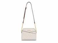 Michael Kors Brown Jet Set Travel Logo Medium Cross Body Bag