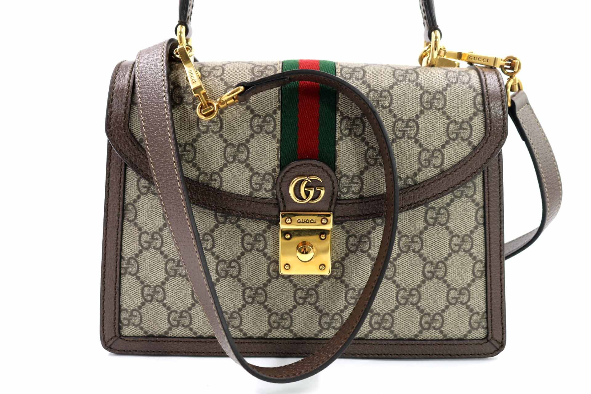 GUCCI - Small Ophidia Gg Supreme Top Handle Bag