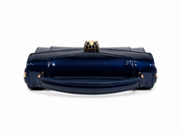 Bulgari Calfskin Serpenti Forever Crossbody Bag Shinning Blue