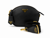 PRADA - Black Leather Cross Body Bag