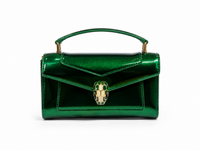 Bulgari Calfskin Serpenti Forever Crossbody Bag Shinning Green