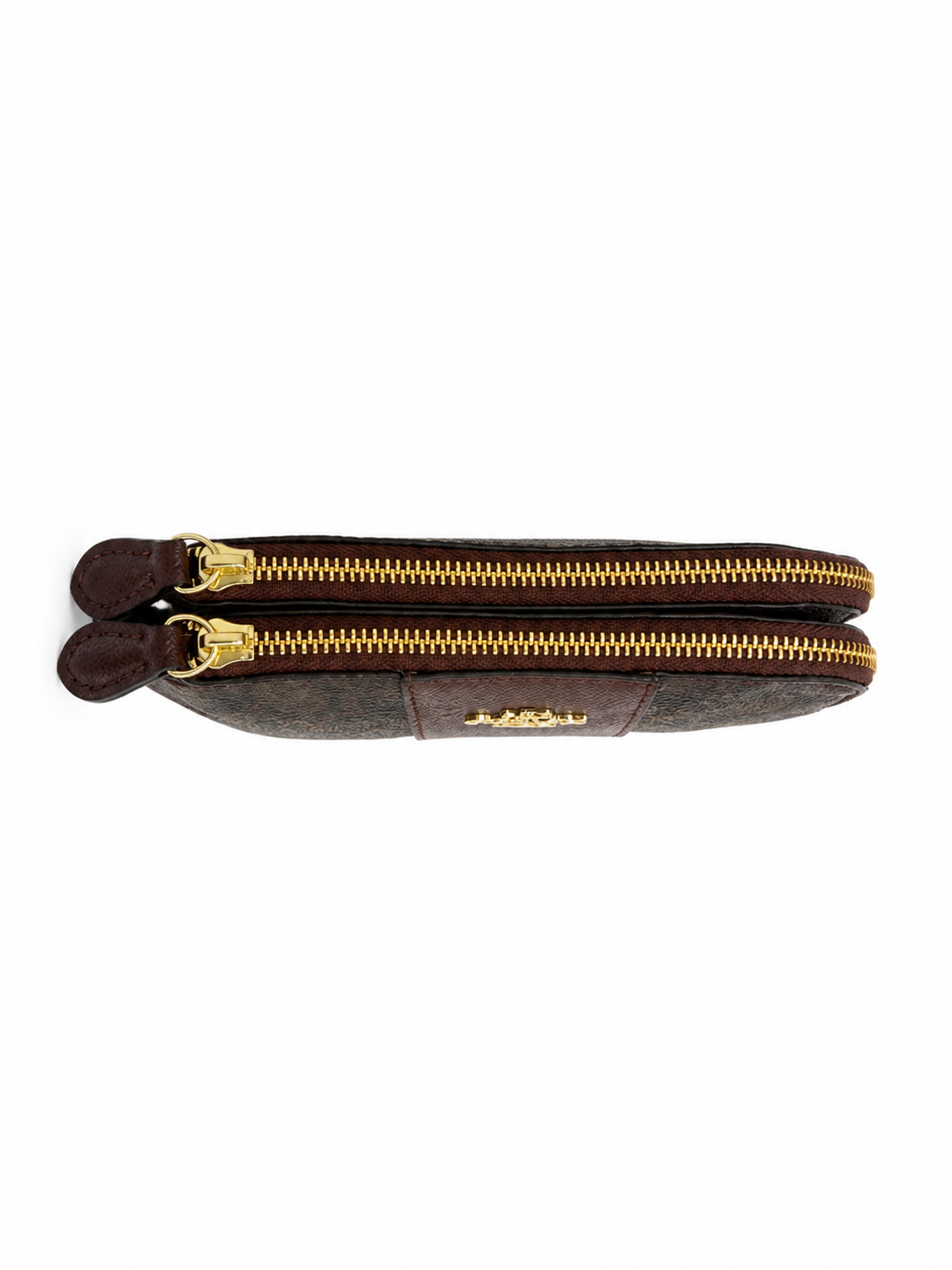COACH Corner Zip Wristlet In Signature Canvas