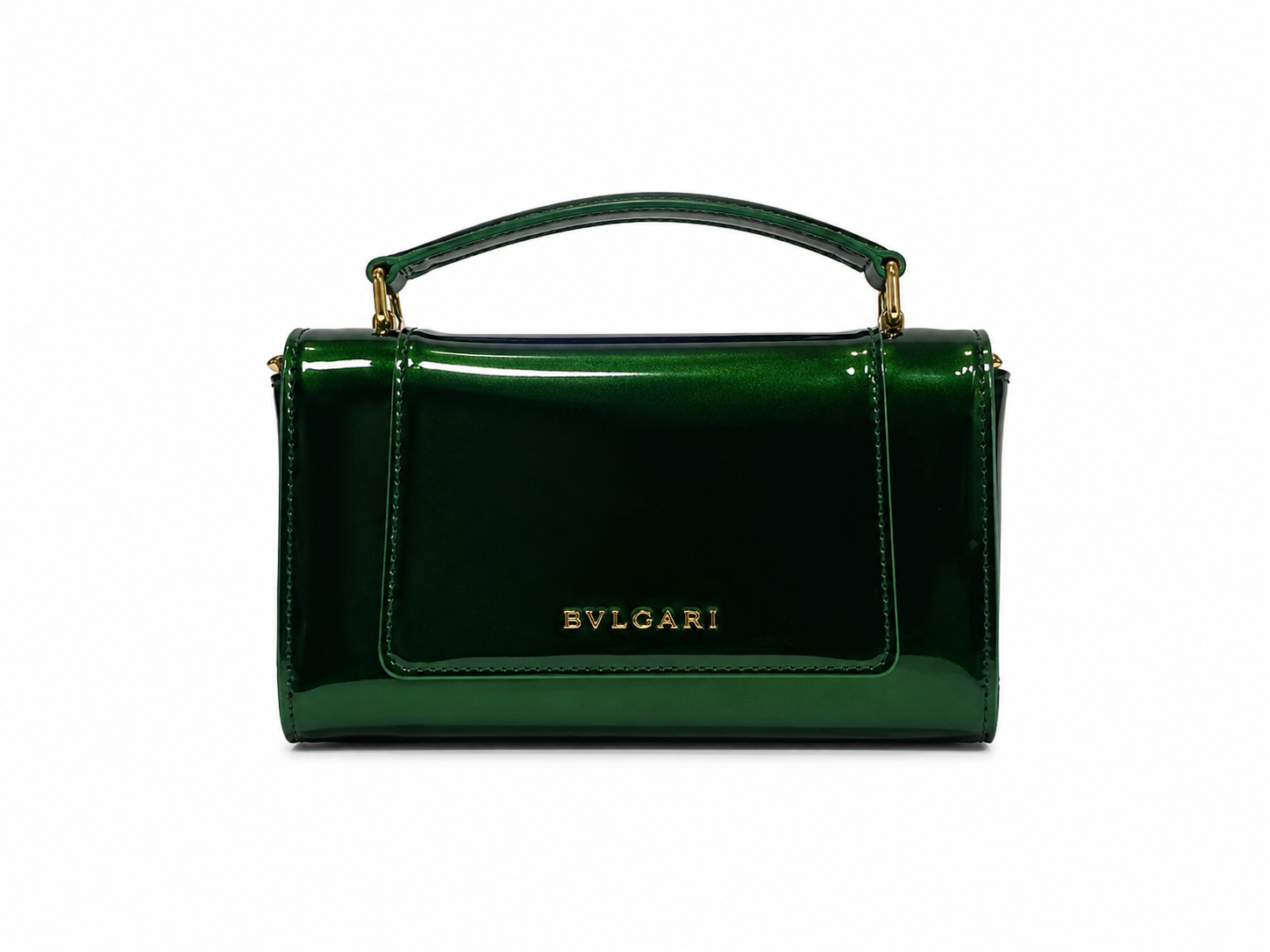 Bulgari Calfskin Serpenti Forever Crossbody Bag Shinning Green
