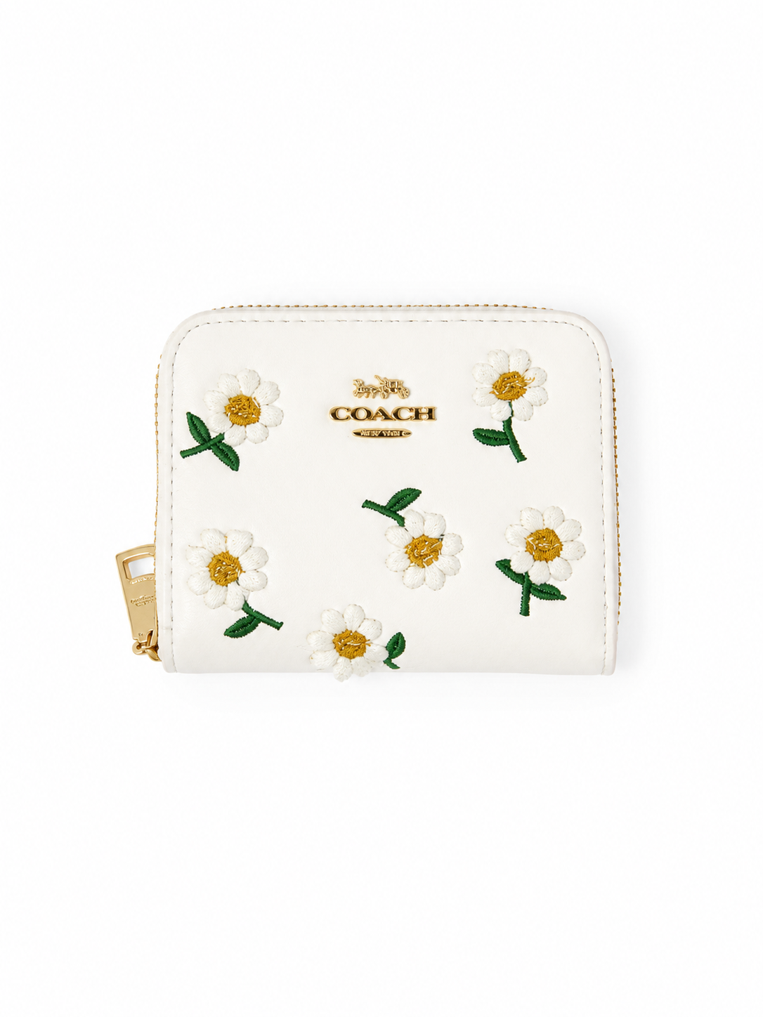 COACH Floral Print Zip-Around Wallet