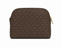 Michael Kors Brown Jet Set Travel Logo Medium Cross Body Bag