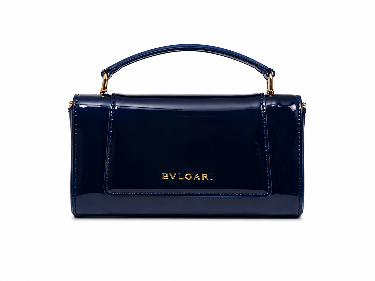 Bulgari Calfskin Serpenti Forever Crossbody Bag Shinning Blue