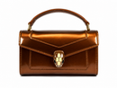 Bulgari Calfskin Serpenti Forever Crossbody Bag Brown