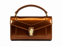 Bulgari Calfskin Serpenti Forever Crossbody Bag Brown