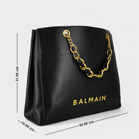 Balmain-Inspired Structured Tote