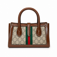 Gucci Small Tote With Piston closure with box