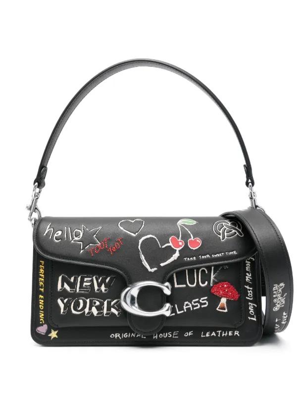 C - Tabby shoulder bag features a playful sketch print