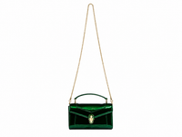 Bulgari Calfskin Serpenti Forever Crossbody Bag Shinning Green