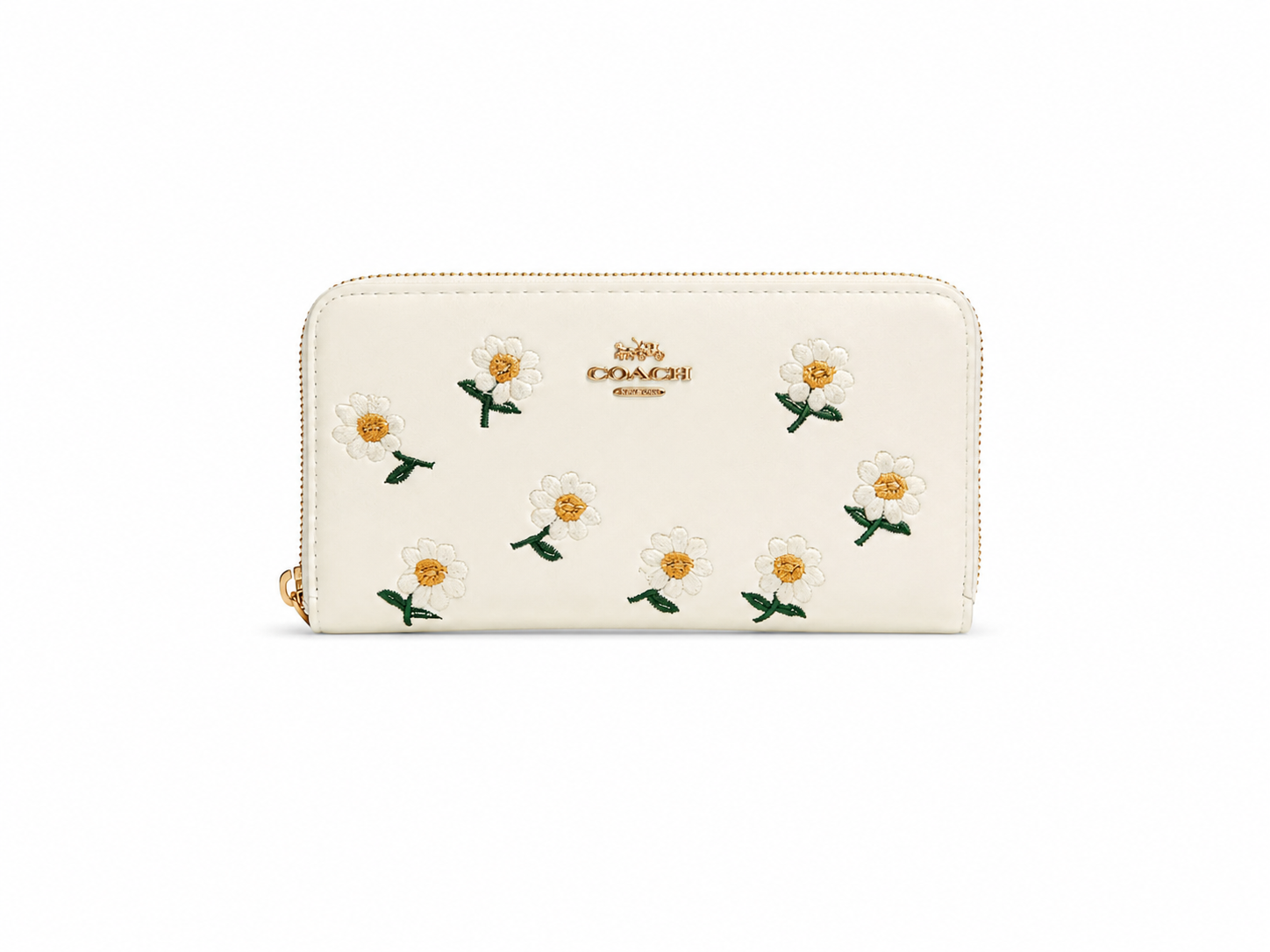 Coach Long Zip Around Wallet With Floral Print