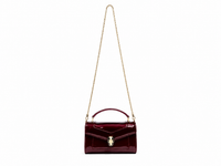Bulgari Calfskin Serpenti Forever Crossbody Bag Wine Red