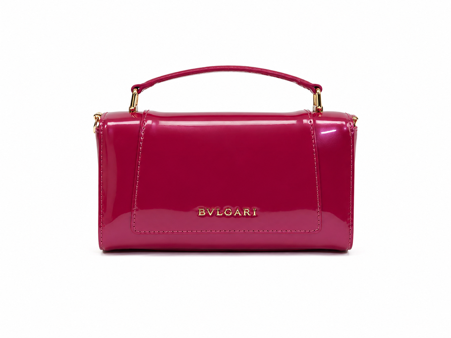 Bulgari Calfskin Serpenti Forever Crossbody Bag Pink