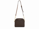 Michael Kors Brown Jet Set Travel Logo Medium Cross Body Bag
