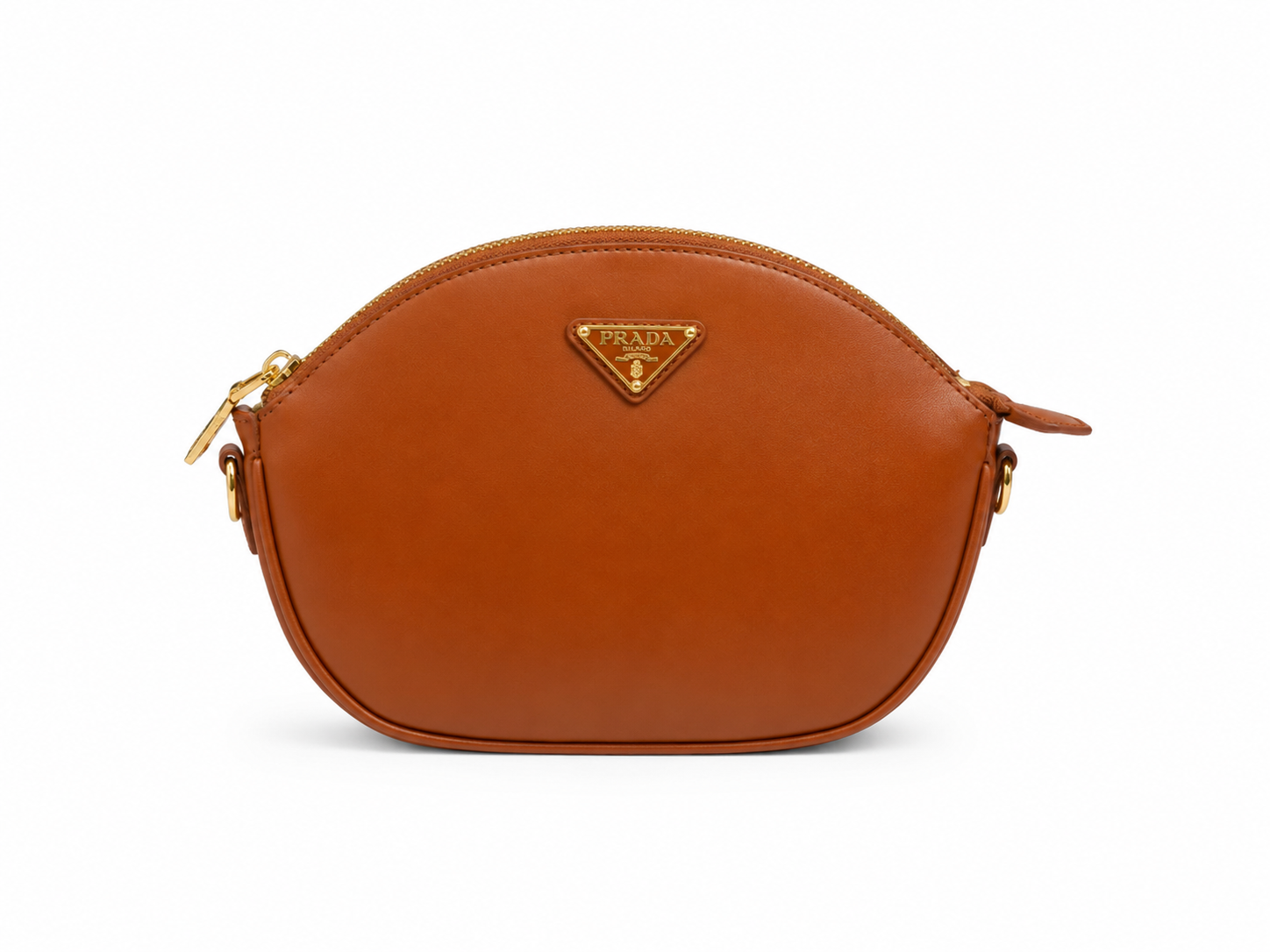 PRADA - Tan Leather Cross Body Bag