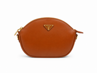 PRADA - Tan Leather Cross Body Bag