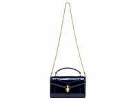 Bulgari Calfskin Serpenti Forever Crossbody Bag Shinning Blue