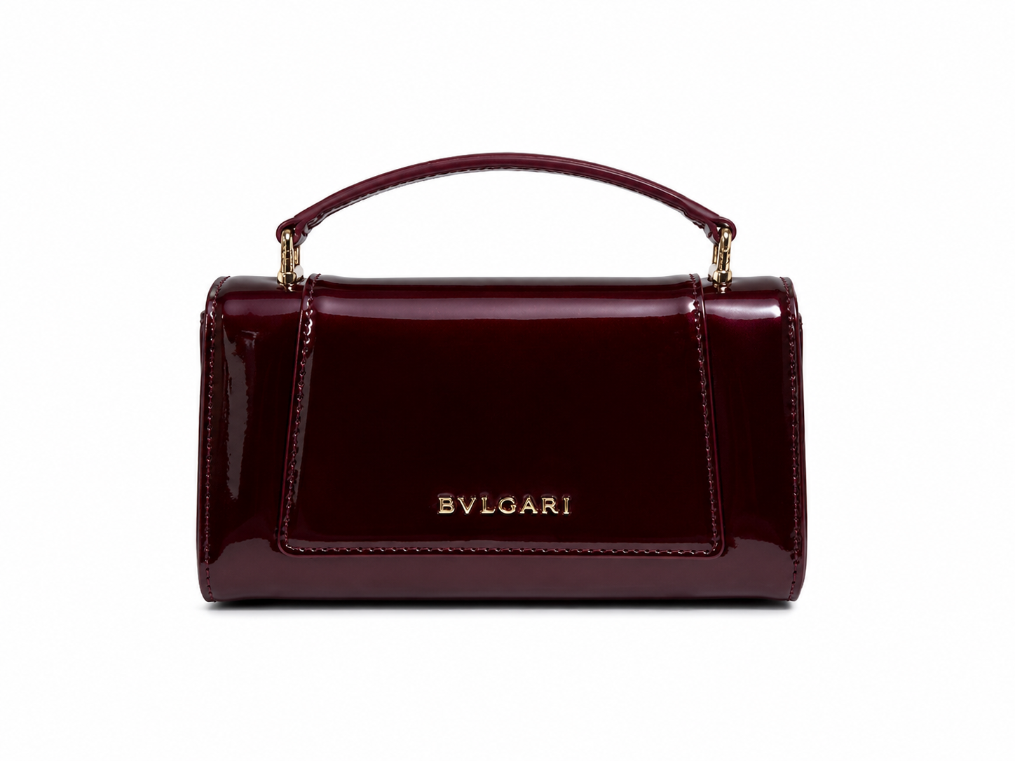 Bulgari Calfskin Serpenti Forever Crossbody Bag Wine Red