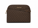 Michael Kors Brown Jet Set Travel Logo Medium Cross Body Bag