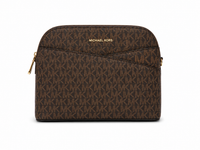 Michael Kors Brown Jet Set Travel Logo Medium Cross Body Bag